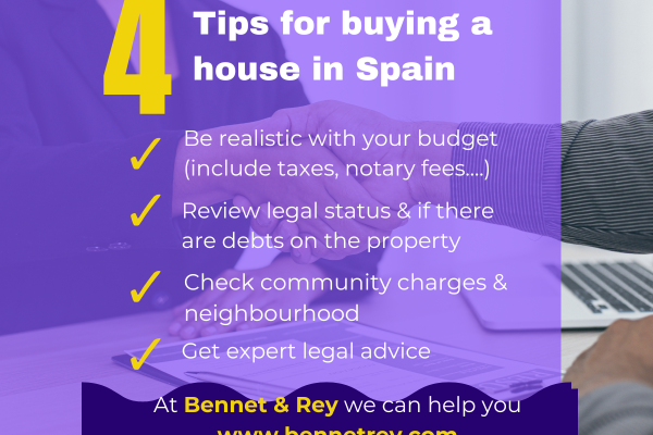 4 Tips for Buying Property in Spain. Legal Advice for Foreigners