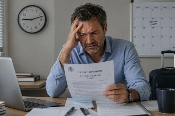 I Have Been Summoned to a Divorce Hearing in Spain but Live Abroad: What Happens If I Do Not Attend?